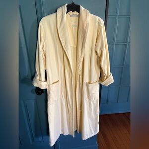 Laura Ashley shawl collar cotton robe